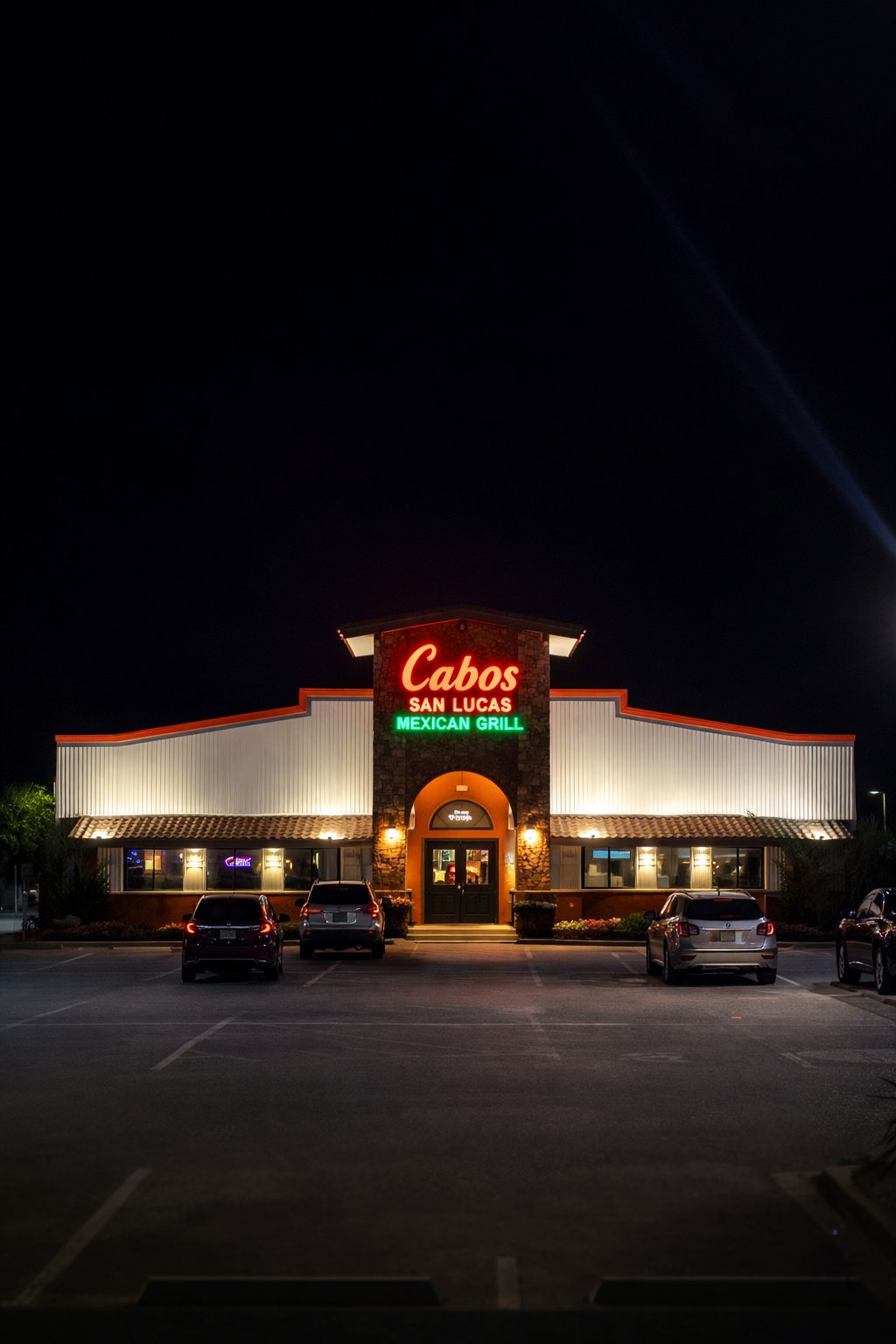 Cabos San Lucas Mexican Grill on Texana Street in Hallettsville, Texas, the family owned Tex Mex restaurant in Lavaca County